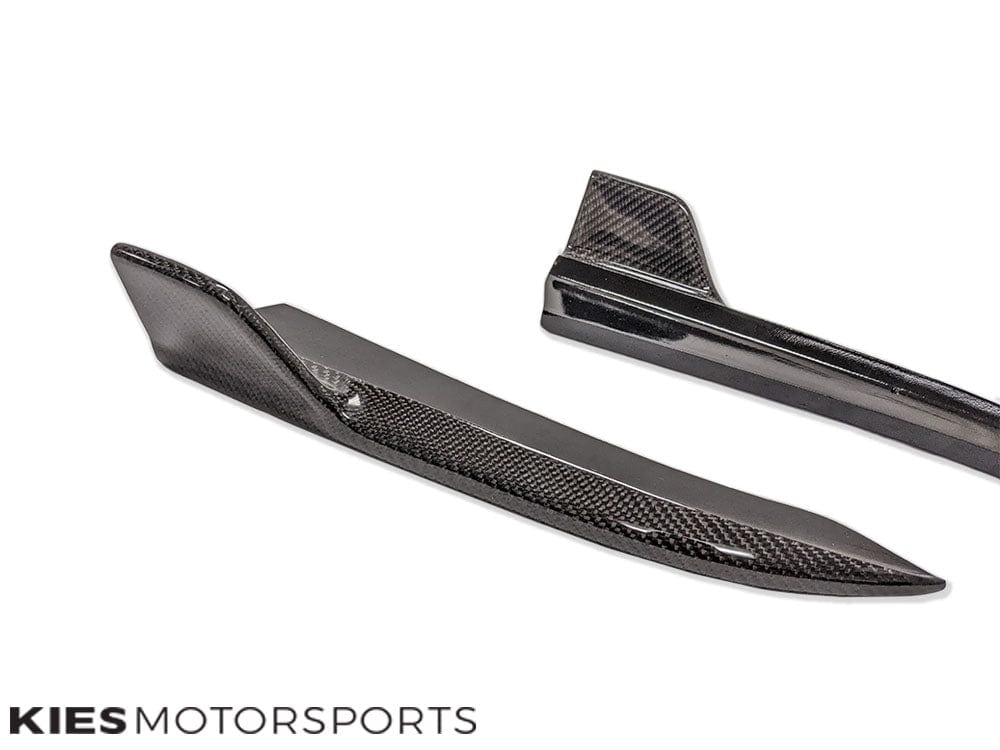 Kies-Motorsports Overstock 2019-2022 BMW 3 Series (G20) Type II Carbon Fiber Rear Splitters (Pair)