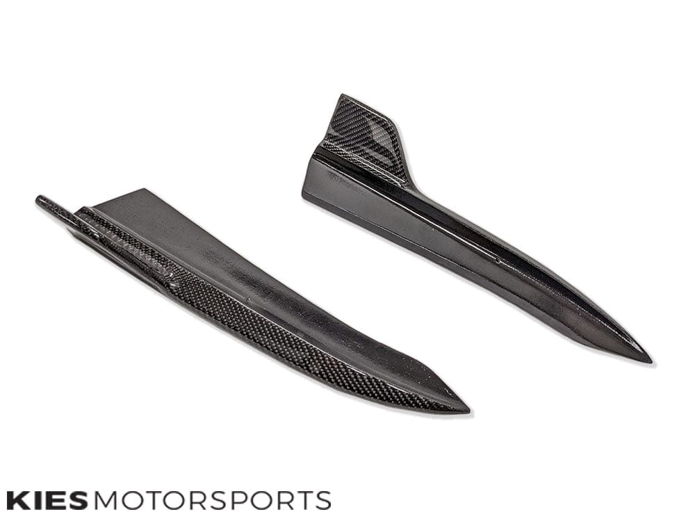 Kies-Motorsports Overstock 2019-2022 BMW 3 Series (G20) Type II Carbon Fiber Rear Splitters (Pair)