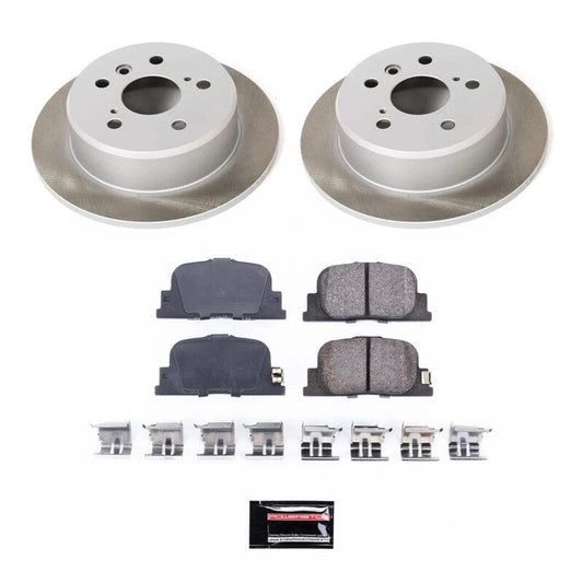 Kies-Motorsports PowerStop Power Stop 00-01 Toyota Camry Rear Semi-Coated Rotor Kit