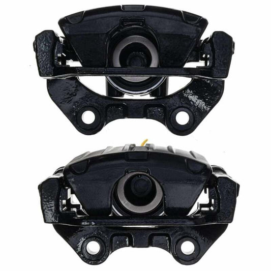 Kies-Motorsports PowerStop Power Stop 00-02 Cadillac DeVille Rear Black Caliper - Pair w/Bracket