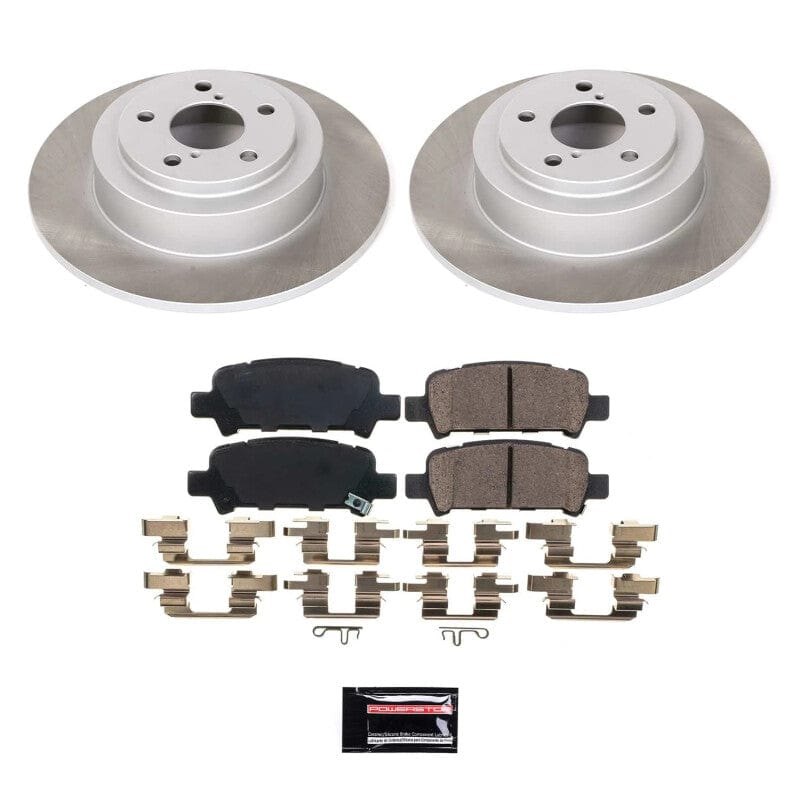 Kies-Motorsports PowerStop Power Stop 00-04 Subaru Outback Rear Semi-Coated Rotor Kit