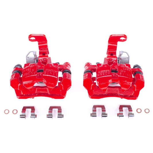 Kies-Motorsports PowerStop Power Stop 00-05 Buick LeSabre Rear Red Caliper - Pair w/Bracket