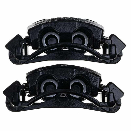 Kies-Motorsports PowerStop Power Stop 00-05 Ford Excursion Front Black Caliper - Pair w/Bracket