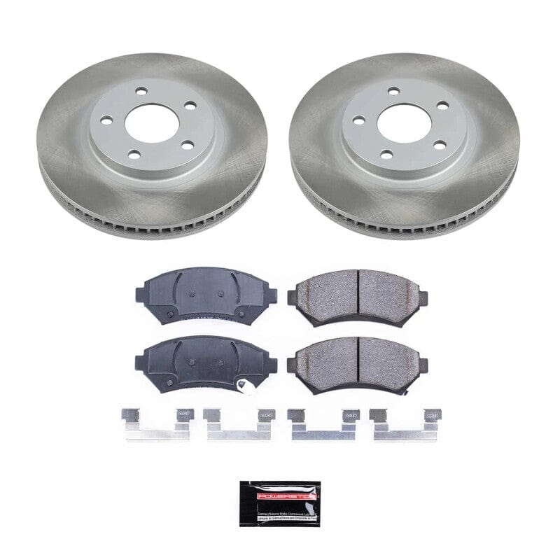 Kies-Motorsports PowerStop Power Stop 00-05 Pontiac Bonneville Front Semi-Coated Rotor Kit