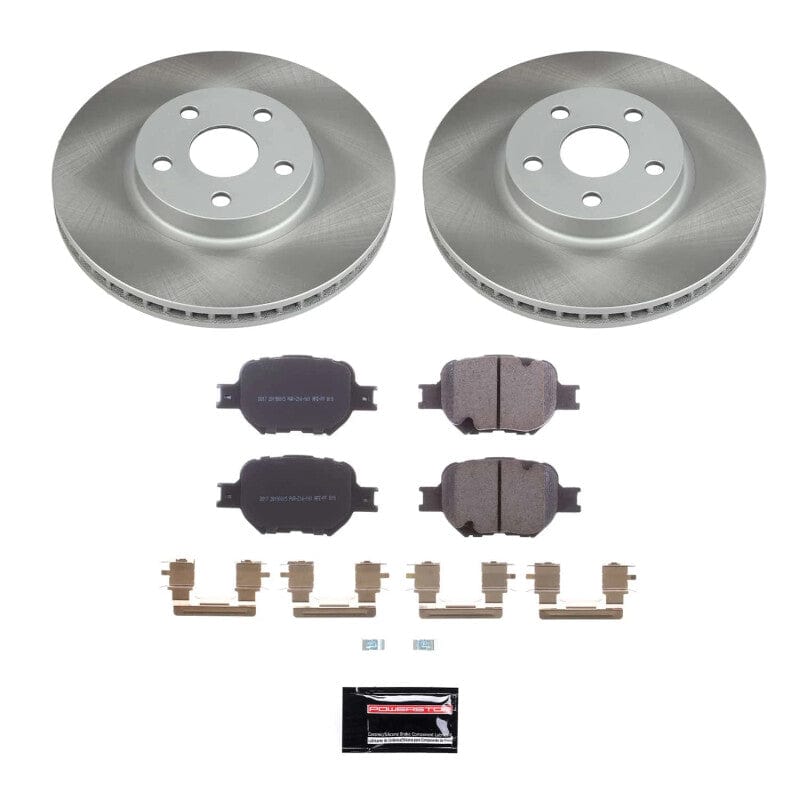 Kies-Motorsports PowerStop Power Stop 00-05 Toyota Celica Front Semi-Coated Rotor Kit