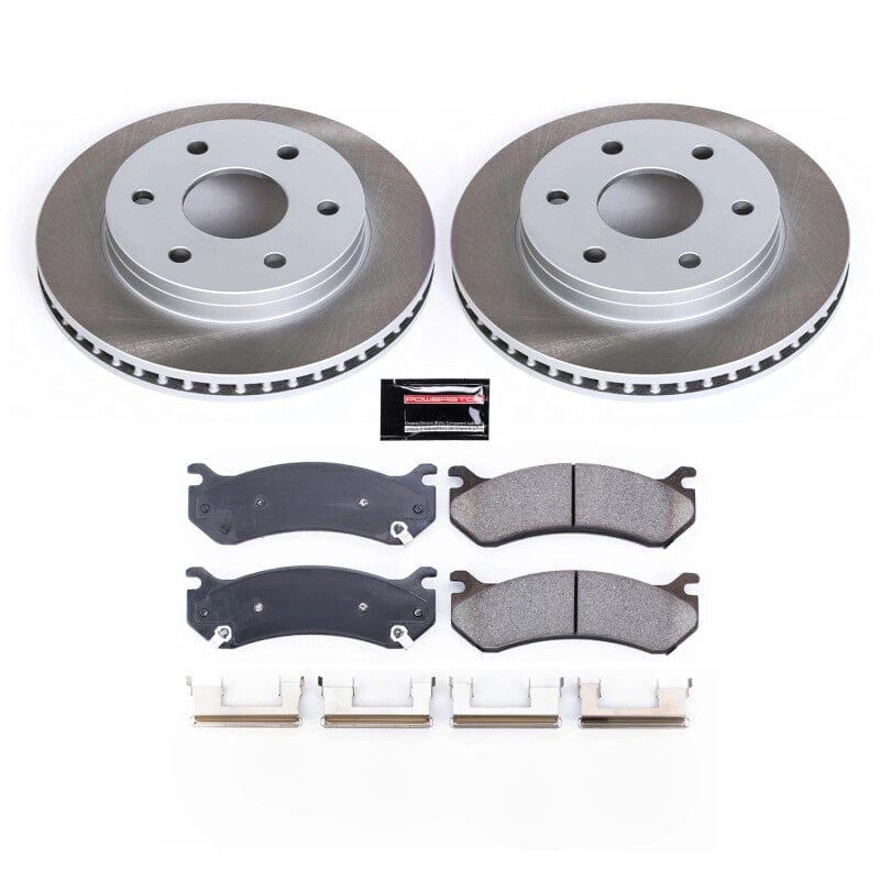 Kies-Motorsports PowerStop Power Stop 00-06 GMC Yukon XL 1500 Front Semi-Coated Rotor Kit