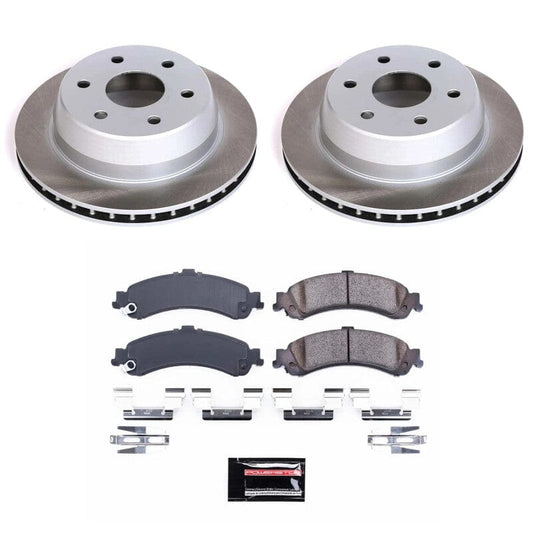 Kies-Motorsports PowerStop Power Stop 00-06 GMC Yukon XL 1500 Rear Semi-Coated Rotor Kit