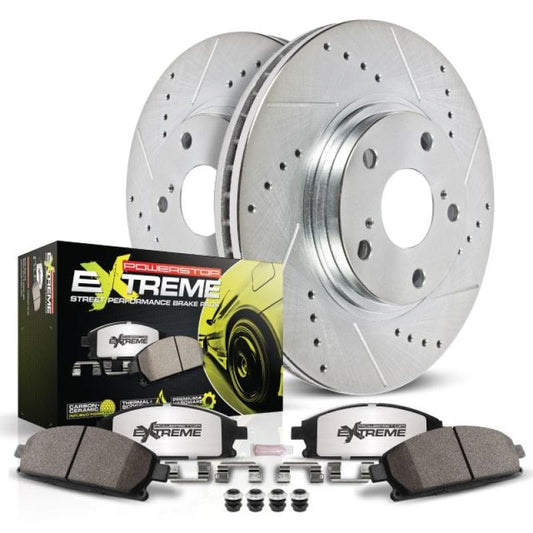 Kies-Motorsports PowerStop Power Stop 01-05 BMW 325xi Front Z26 Street Warrior Brake Kit