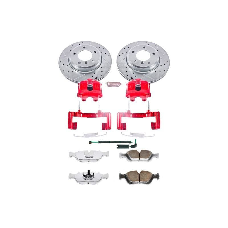 Kies-Motorsports PowerStop Power Stop 01-05 BMW 325xi Front Z26 Street Warrior Brake Kit w/Calipers