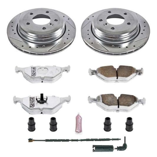 Kies-Motorsports PowerStop Power Stop 01-05 BMW 325xi Rear Z26 Street Warrior Brake Kit