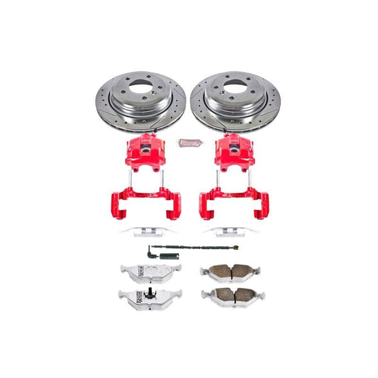 Kies-Motorsports PowerStop Power Stop 01-05 BMW 325xi Rear Z26 Street Warrior Brake Kit w/Calipers