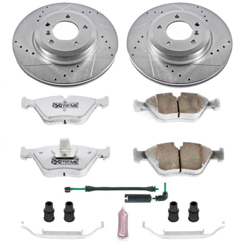 Kies-Motorsports PowerStop Power Stop 01-06 BMW 330Ci Front Z26 Street Warrior Brake Kit