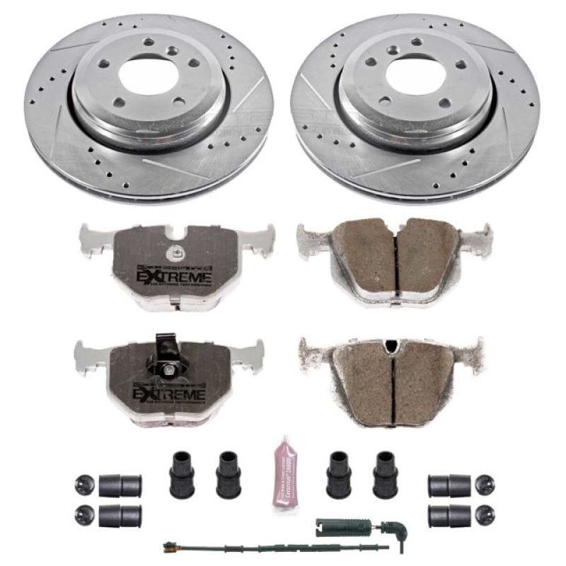 Kies-Motorsports PowerStop Power Stop 01-06 BMW 330Ci Rear Z26 Street Warrior Brake Kit