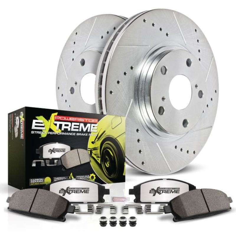 Kies-Motorsports PowerStop Power Stop 01-06 BMW M3 Rear Z26 Street Warrior Brake Kit