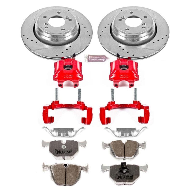 Kies-Motorsports PowerStop Power Stop 01-06 BMW M3 Rear Z26 Street Warrior Brake Kit w/Calipers