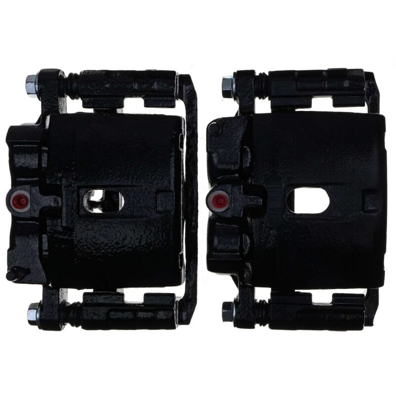 Kies-Motorsports PowerStop Power Stop 02-06 Cadillac Escalade Front/Rear Black Caliper - Pair w/Bracket