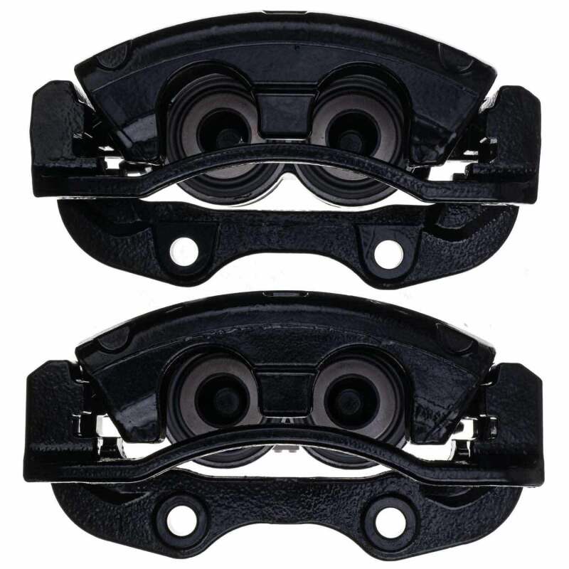 Kies-Motorsports PowerStop Power Stop 02-06 Cadillac Escalade Rear Black Caliper - Pair w/Bracket