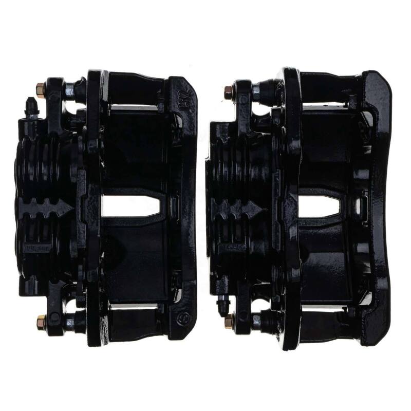 Kies-Motorsports PowerStop Power Stop 02-06 Cadillac Escalade Rear Black Caliper - Pair w/Bracket