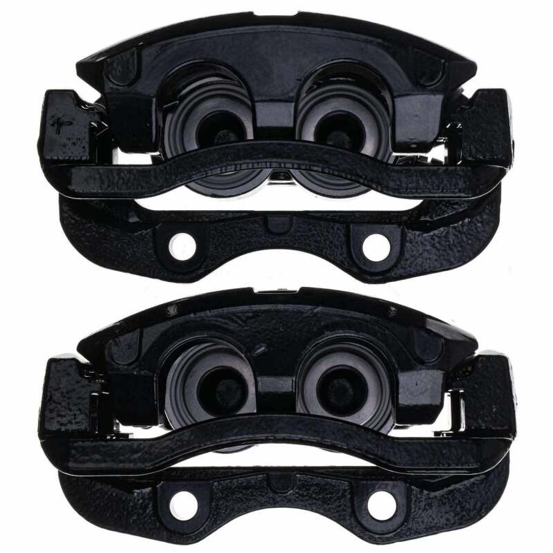 Kies-Motorsports PowerStop Power Stop 03-06 Cadillac Escalade Rear Black Caliper - Pair w/Bracket