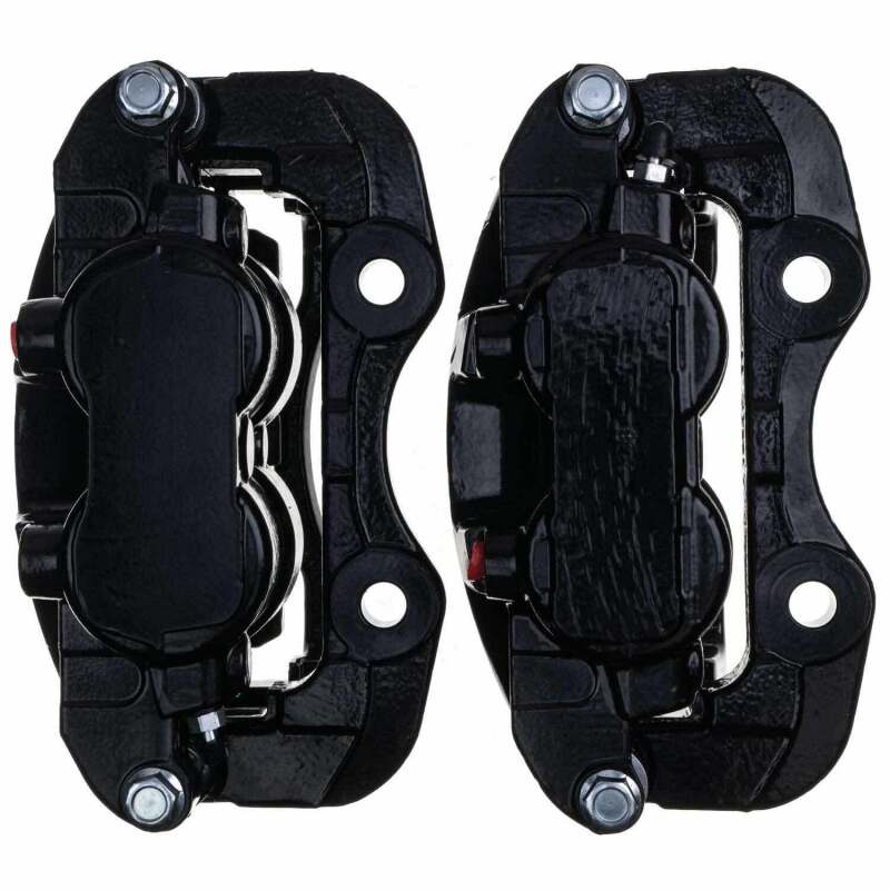 Kies-Motorsports PowerStop Power Stop 03-06 Cadillac Escalade Rear Black Caliper - Pair w/Bracket