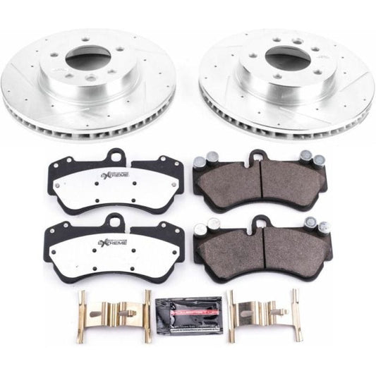 Kies-Motorsports PowerStop Power Stop 04-06 Porsche Cayenne Front Z26 Street Warrior Brake Kit