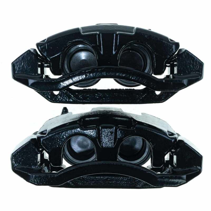 Kies-Motorsports PowerStop Power Stop 05-08 Dodge Dakota Front Black Caliper - Pair w/Bracket