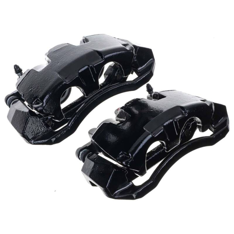 Kies-Motorsports PowerStop Power Stop 05-08 Dodge Dakota Front Black Caliper - Pair w/Bracket