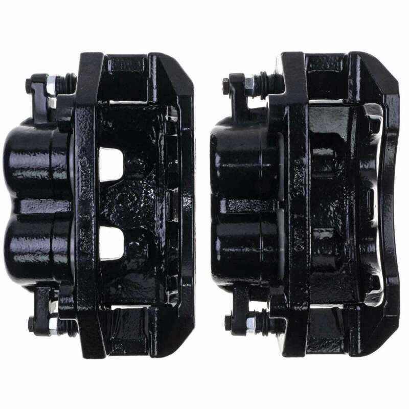 Kies-Motorsports PowerStop Power Stop 05-08 Dodge Dakota Front Black Caliper - Pair w/Bracket