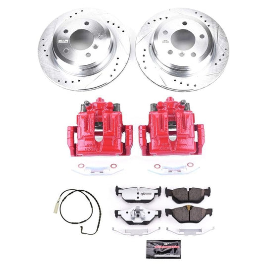 Kies-Motorsports PowerStop Power Stop 07-10 BMW 328i Rear Z26 Street Warrior Brake Kit w/Calipers