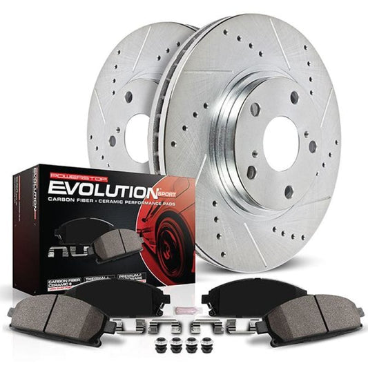 Kies-Motorsports PowerStop Power Stop 08-09 BMW 128i Front Z23 Evolution Brake Kit