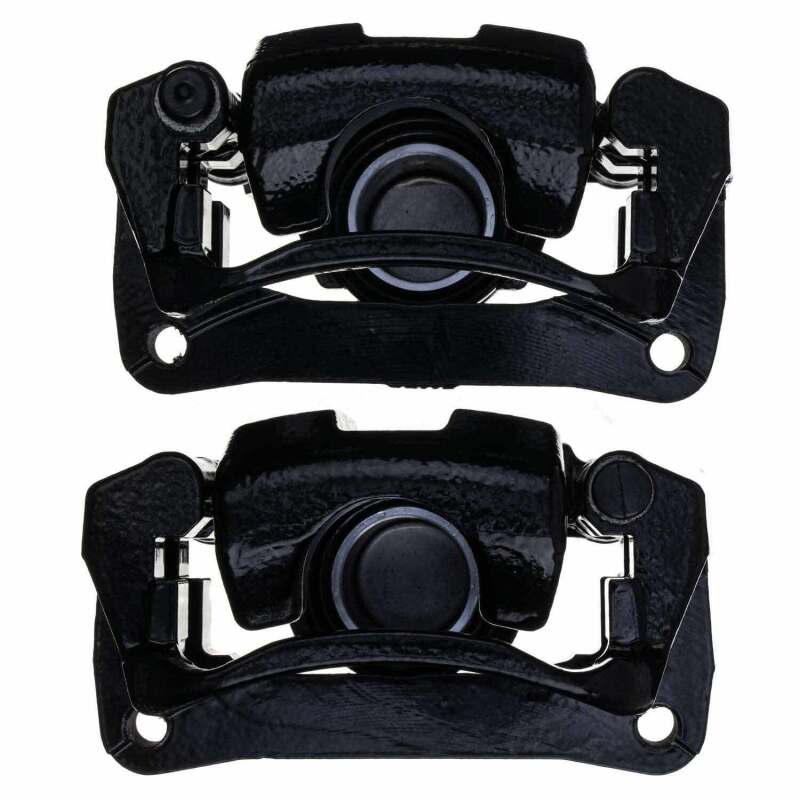 Kies-Motorsports PowerStop Power Stop 08-15 Toyota Sequoia Rear Black Caliper - Pair w/Bracket