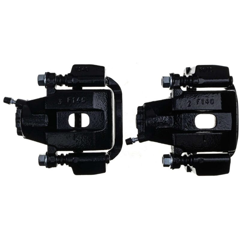 Kies-Motorsports PowerStop Power Stop 08-15 Toyota Sequoia Rear Black Caliper - Pair w/Bracket