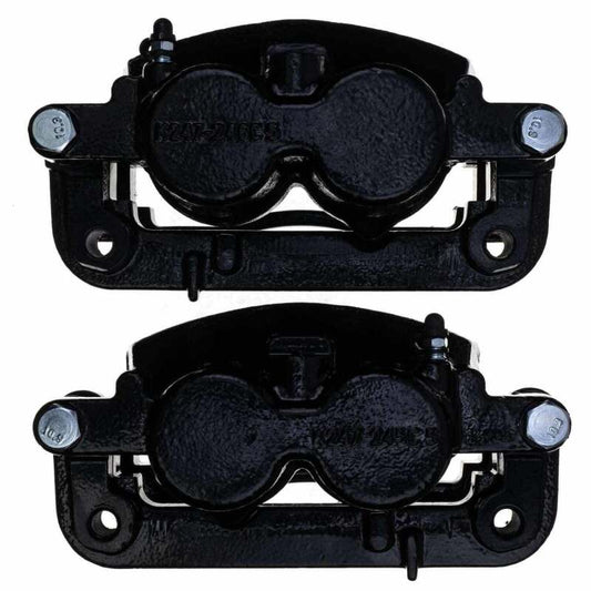 Kies-Motorsports PowerStop Power Stop 08-20 Cadillac Escalade Front Black Caliper - Pair w/Bracket