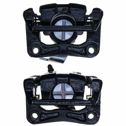 Kies-Motorsports PowerStop Power Stop 09-14 Acura TSX Rear Black Caliper - Pair w/Bracket