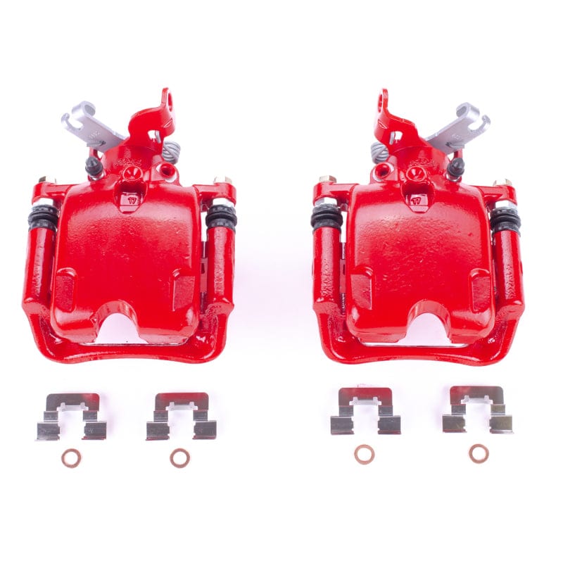 Kies-Motorsports PowerStop Power Stop 10-16 Buick LaCrosse Rear Red Caliper - Pair w/Bracket