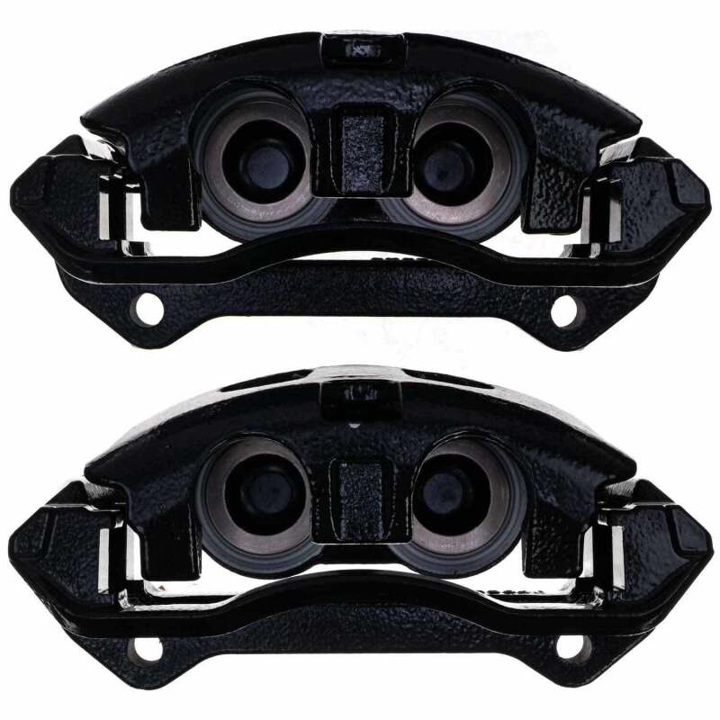 Kies-Motorsports PowerStop Power Stop 10-21 Ford Expedition Front Black Caliper - Pair w/Bracket