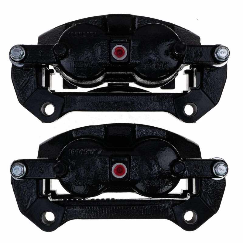 Kies-Motorsports PowerStop Power Stop 10-21 Ford Expedition Front Black Caliper - Pair w/Bracket