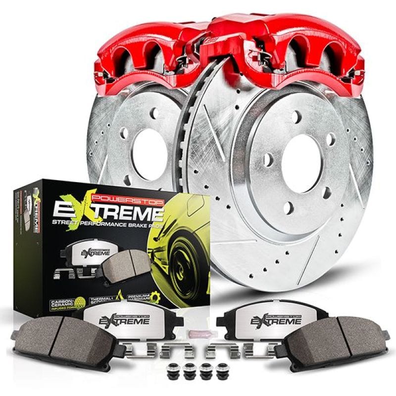 Kies-Motorsports PowerStop Power Stop 11-13 BMW 328i Front Z26 Street Kit w/Calipers