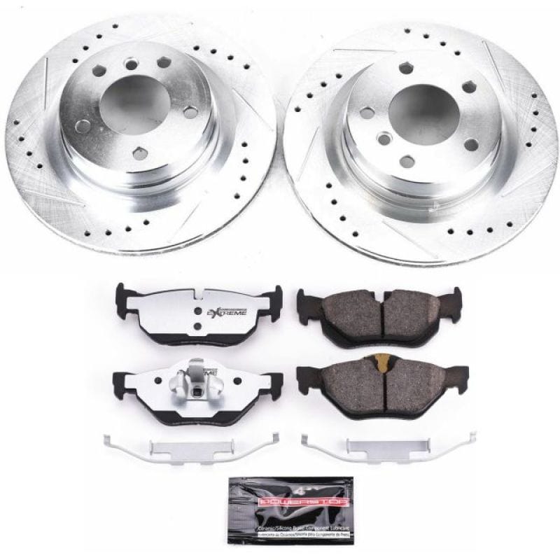 Kies-Motorsports PowerStop Power Stop 11-13 BMW 328i Rear Z26 Street Warrior Brake Kit