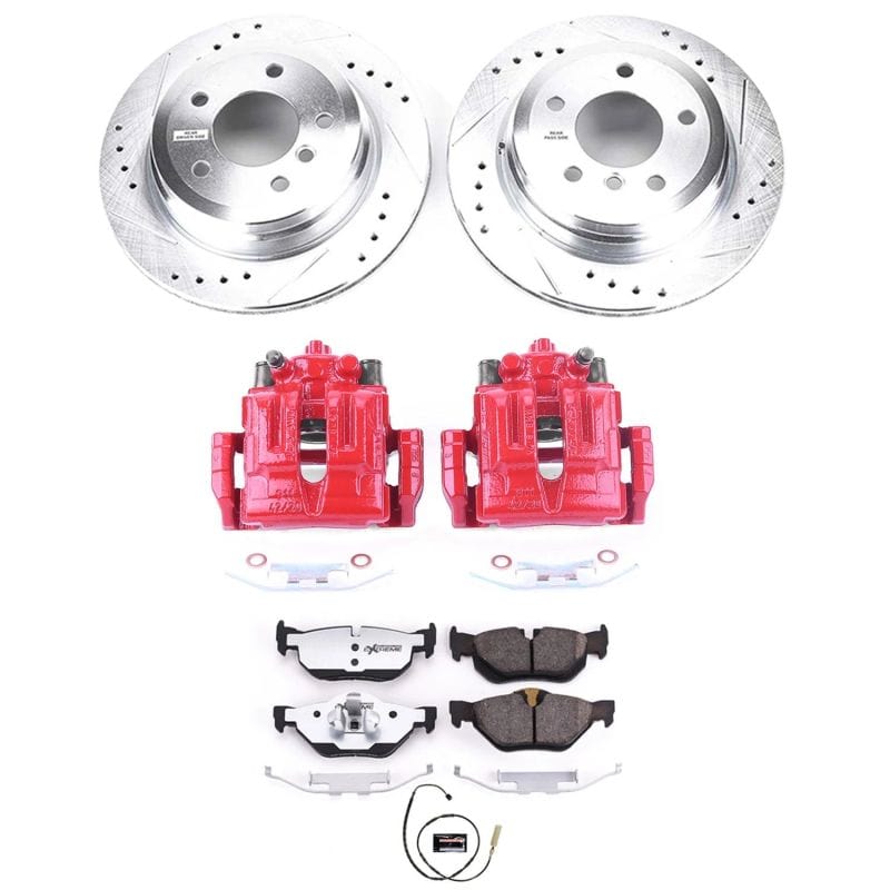 Kies-Motorsports PowerStop Power Stop 11-13 BMW 328i Rear Z26 Street Warrior Brake Kit w/Calipers