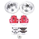 Kies-Motorsports PowerStop Power Stop 11-13 BMW 328i Rear Z26 Street Warrior Brake Kit w/Calipers