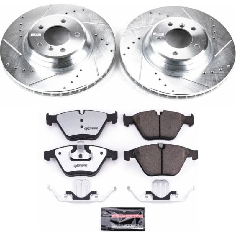 Kies-Motorsports PowerStop Power Stop 11-13 BMW 335i xDrive Front Z26 Street Warrior Brake Kit