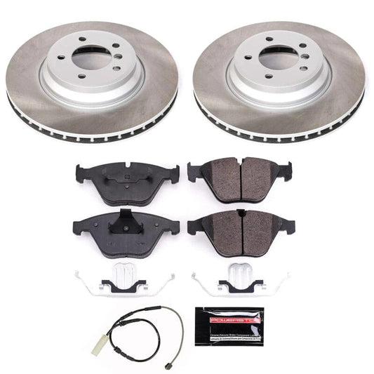 Kies-Motorsports PowerStop Power Stop 11-13 BMW 335is Front Semi-Coated Rotor Kit