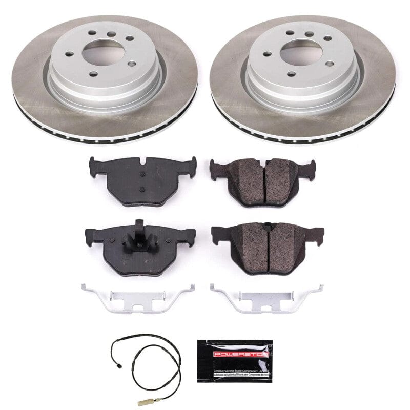 Kies-Motorsports PowerStop Power Stop 11-13 BMW 335is Rear Semi-Coated Rotor Kit