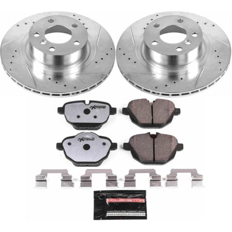 Kies-Motorsports PowerStop Power Stop 11-17 BMW X3 Rear Z26 Street Warrior Brake Kit