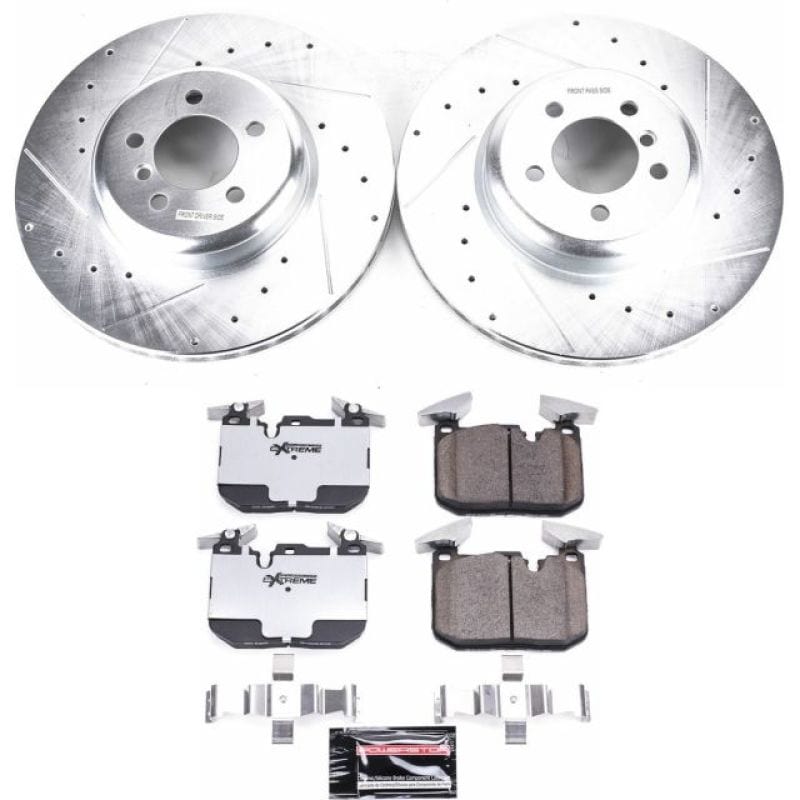 Kies-Motorsports PowerStop Power Stop 12-15 BMW 335i Front Z26 Street Warrior Brake Kit