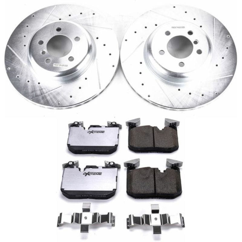 Kies-Motorsports PowerStop Power Stop 12-15 BMW 335i Front Z26 Street Warrior Brake Kit