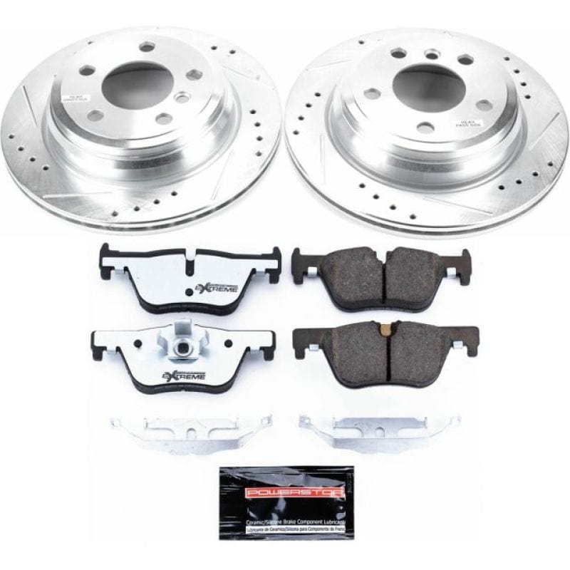 Kies-Motorsports PowerStop Power Stop 13-18 BMW 320i xDrive Rear Z26 Street Warrior Brake Kit