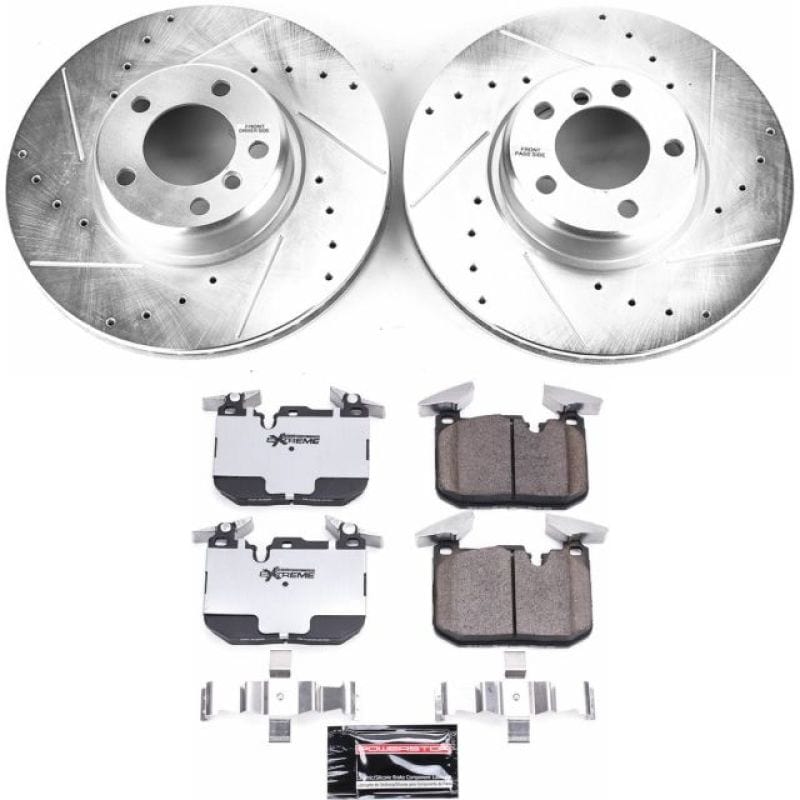 Kies-Motorsports PowerStop Power Stop 14-16 BMW 228i Front Z26 Street Warrior Brake Kit