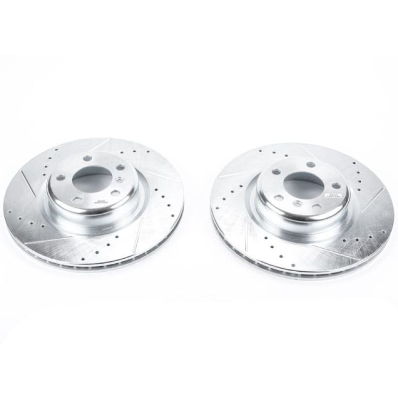 Kies-Motorsports PowerStop Power Stop 14-16 BMW 228i Rear Evolution Drilled & Slotted Rotors - Pair